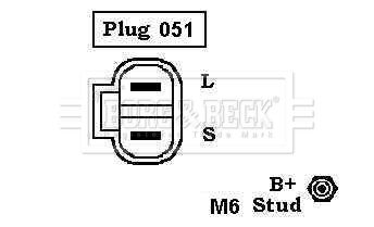 BORG & BECK Генератор BBA2900